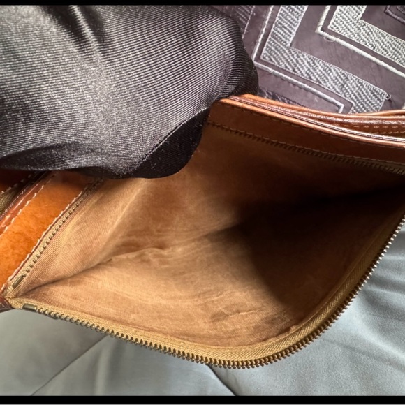 Celine Brown and Tan Clutch - Picture 6 of 9